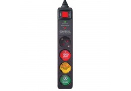 Crystal Audio CP4-1300-70 Πολύπριζο Ασφαλείας 4 Θέσεων