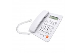 Telco ΤΜ-PA117 Λευκό Ενσύρματο τηλέφωνο με αναγνώριση κλήσης (010039) 
