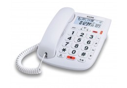 Alcatel TMAX20 Ενσύρματο τηλέφωνο με αναγνώριση κλήσης και μεγάλα πλήκτρα Λευκό (010024)