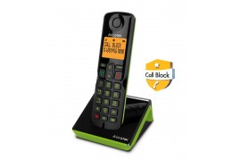 Alcatel S280 EWE Μαύρο/Πράσινο Ασύρματο τηλέφωνο με δυνατότητα αποκλεισμού κλήσεων (010055)