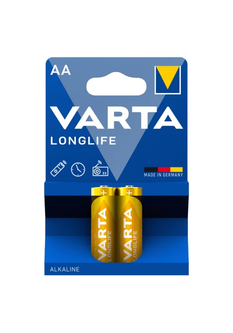 VARTA 4106 συσκ. 2 AΛΚΑΛΙΚΗ LONGLIFE AA (120299)