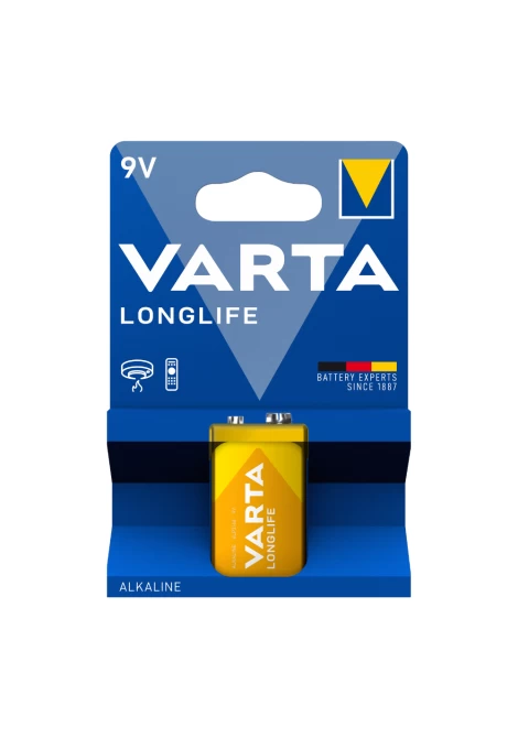 VARTA 4122 συσκ.1 AΛΚΑΛΙΚΗ LONGLIFE 9V (120308)