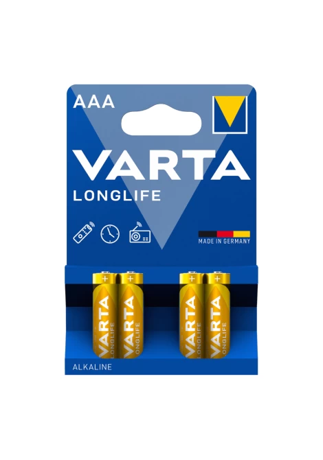 VARTA 4103 συσκ. 4 AΛΚΑΛΙΚΗ LONGLIFE AAA (120304)