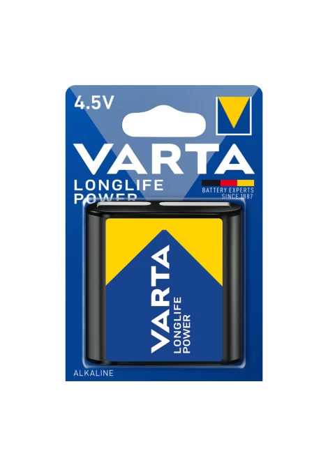 VARTA 4912 AΛΚΑΛΙΚΗ LONGLIFE POWER ΠΛΑΚΕ 4,5V (12688)