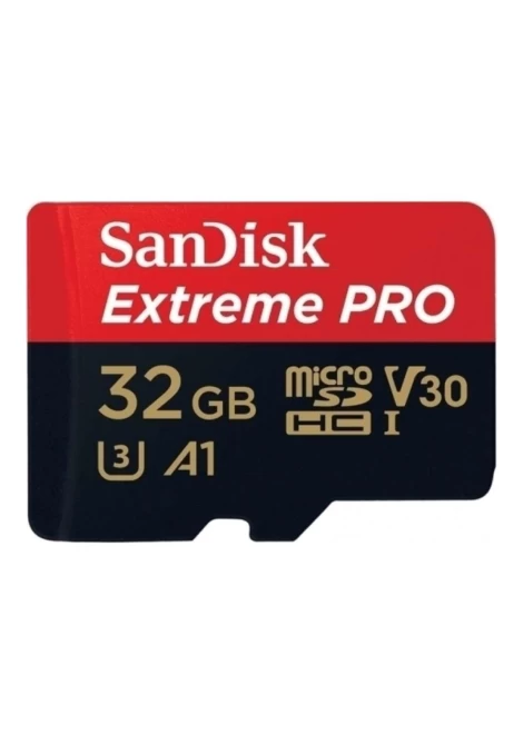 SanDisk Extreme PRO microSDHC 32GB + SD Adapter 100MB/s V30 UHS-I U3 A1 (532775)