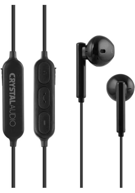 CRYSTAL AUDIO BIE-02-K BLUETOOTH BLACK IN-EAR EARPHONES (381420)