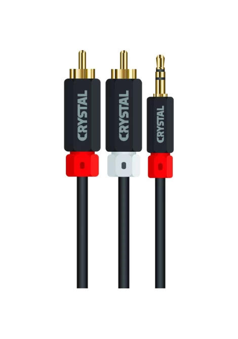 CRYSTAL AUDIO JRC 1.8m M TO 2RCA M bl (381516)