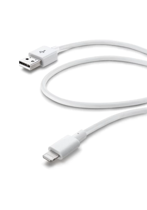 CELLULAR LINE 175466 USB Καλώδιο Συγχρονισμού και Φόρτισης Lightning για iPhone (1,2m) Λευκό (49156)