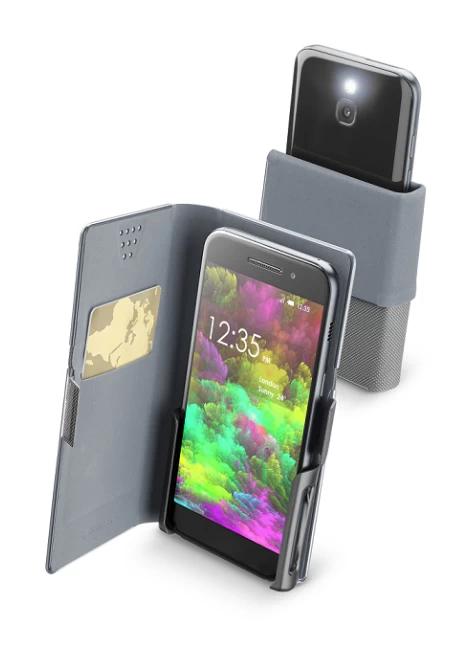 CELLULAR LINE Θήκη κινητού Back Universal SlideClick Large Μαύρη (49002)