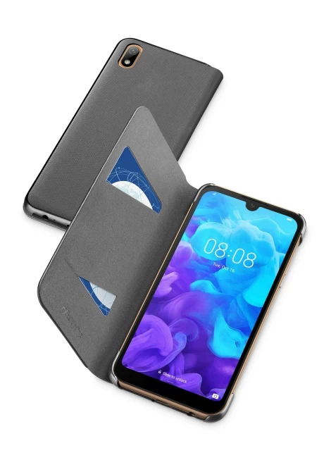 CELLULAR LINE 353727 Θήκη Κινητού Book για Huawei Y5 2019 Μαύρη (49057)