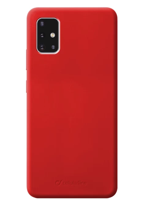 CELLULAR LINE 372964 Sensation Θήκη Κινητού Σιλικόνης Back Cover για Samsung Galaxy A51 Κόκκινη (49358)