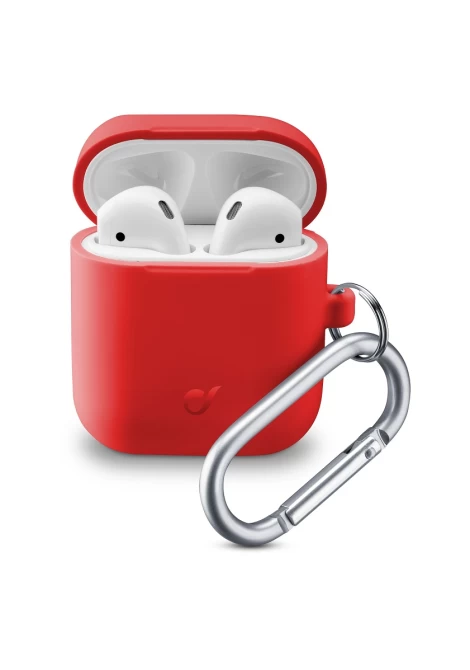 CELLULAR LINE 355813 Θήκη Σιλικόνης Bounce για AirPods 1/2 Κόκκινη (49120)