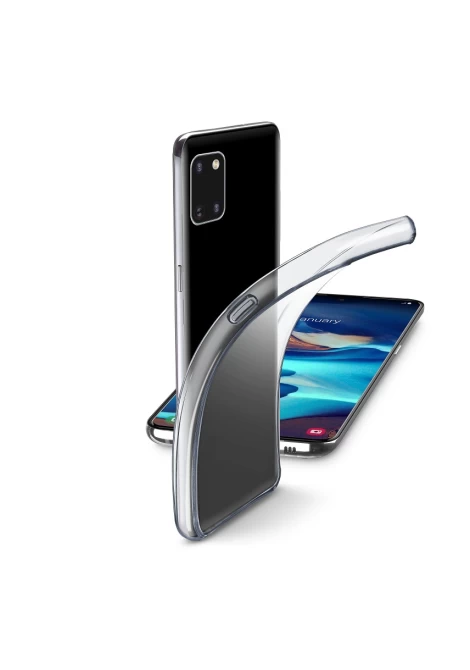 CELLULAR LINE 373770 Fine Θήκη Κινητού Σιλικόνης Back Cover για Samsung Α91 Διαφανής (49352)