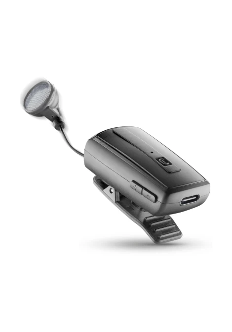 CELLULAR LINE 118043 Clip Bluetooth Ακουστικό Hands-Free Μαύρο (49195)