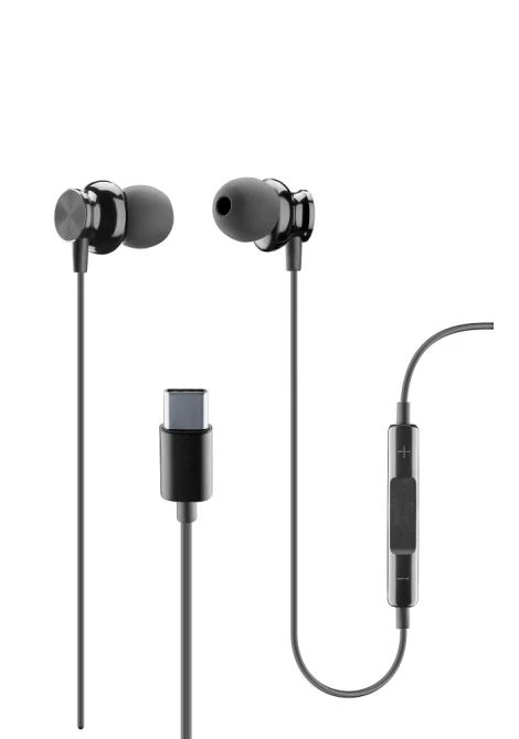 CELLULAR LINE 353970 Handsfree Ακουστικά In-Ear με βύσμα Type-C Sparrow Μαύρα (49210)