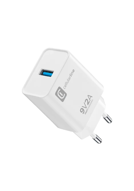 CELLULAR LINE 203213 Φορτιστής σπιτιού για Huawei με Θύρα USB-C 18W Λευκός (49143)