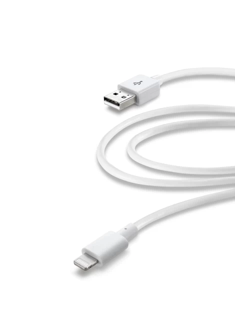 CELLULAR LINE 201912 USB Καλώδιο Συγχρονισμού και Φόρτισης Lightning για συσκευές Apple (2m) Λευκό (49492)