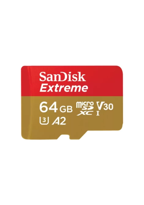 SanDisk Extreme microSDXC 64GB + SD Adapter + 1 year RescuePRO Deluxe (531685)