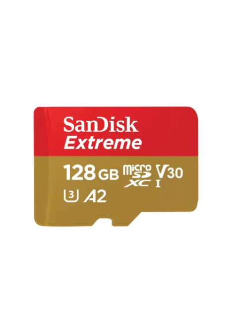 SanDisk Extreme microSDXC 128GB + SD Adapter + 1 year RescuePRO Deluxe (531686)