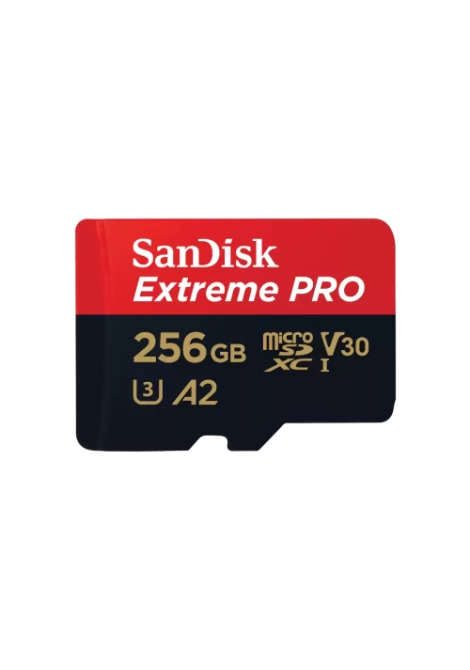 SanDisk Extreme PRO microSDXC 256GB + SD Adapter + 2 years RescuePRO Deluxe (531692)