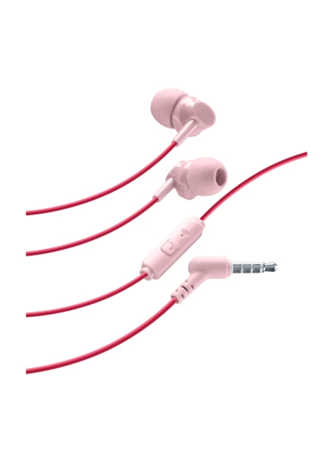 CELLULAR LINE Handsfree Ακουστικά Style Color με βύσμα 3,5mm Ροζ (490372)