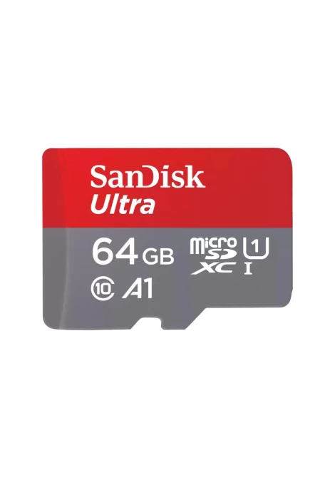 SanDisk SDSQUAB-064G-GN6MA Ultra microSDXC 64GB + SD Adapter 140MB/s  A1 Class 10 UHS-I (532615)