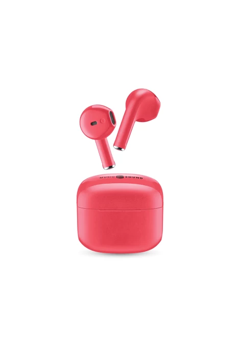 CELLULAR LINE 454738 Swag Bluetooth Ακουστικά TWS με Θήκη Φόρτισης Ροζ (490550)