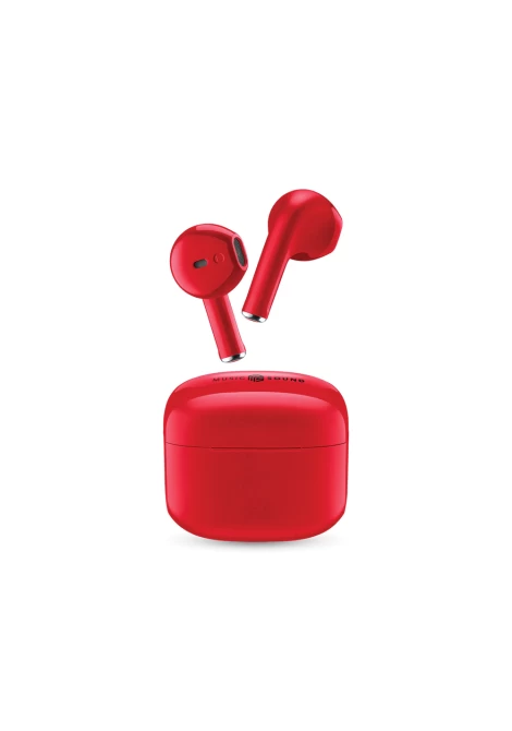 CELLULAR LINE 454790 Swag Bluetooth Ακουστικά TWS με Θήκη Φόρτισης Κόκκινα (490551)
