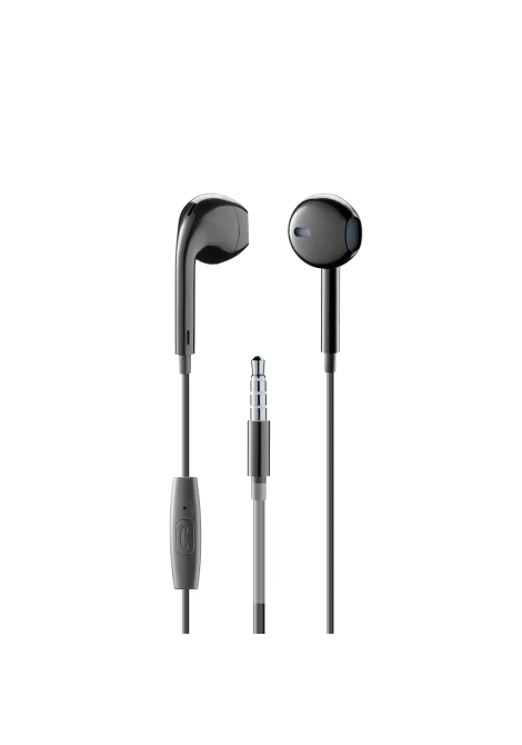 CELLULAR LINE 371394 Ενσύρματα Handsfree Capsule με βύσμα 3.5mm Μαύρα (490145)