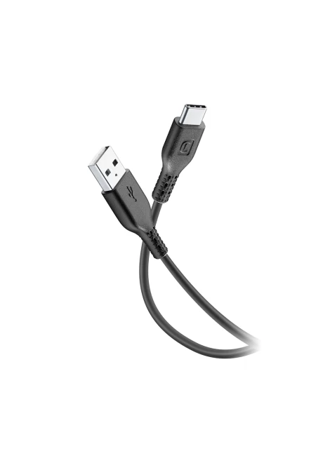 CELLULAR LINE 428203 USB Καλώδιο Συγχρονισμού και Φόρτισης Type-C (1,2m) Μαύρο (490280)