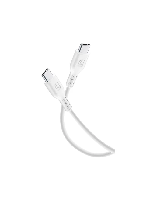 CELLULAR LINE 270420 USB Καλώδιο Συγχρονισμού και Φόρτισης Type-C (1,2m) Λευκό (49540)