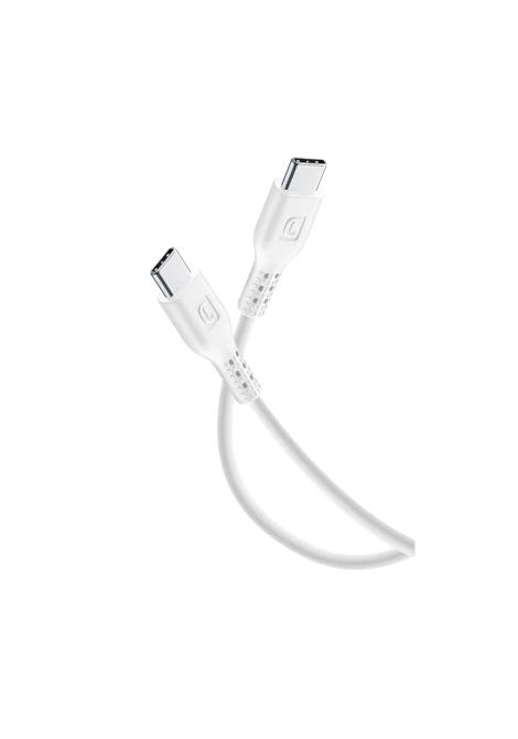 CELLULAR LINE 373633 USB Καλώδιο Συγχρονισμού και Φόρτισης Type-C (2m) Λευκό (49841)