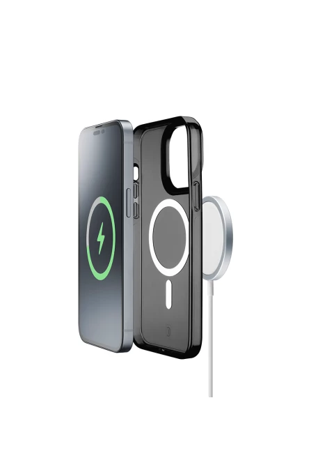 CELLULAR LINE Μαγνητική Θήκη Κινητού για Magsafe Φορτιστή iPhone 15 Pro Μαύρη (49638)
