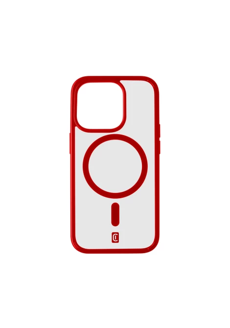 Cellular Line Pop Mag Θήκη Κινητού Σκληρής Σιλικόνης Back Cover για iPhone 15 Pro Max Κόκκινη (490645)