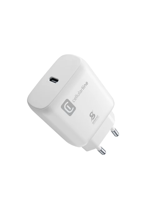 CELLULAR LINE 444180 Φορτιστής Σπιτιού για Samsung με Θύρα Type-C 25W Λευκός (490677)
