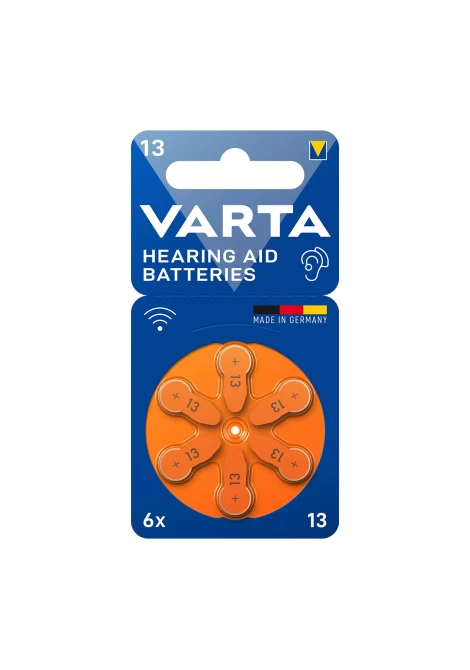 VARTA 24606 Μπαταρίες Ακουστικών Βαρηκοΐας 13 συσκ 6 (127743)