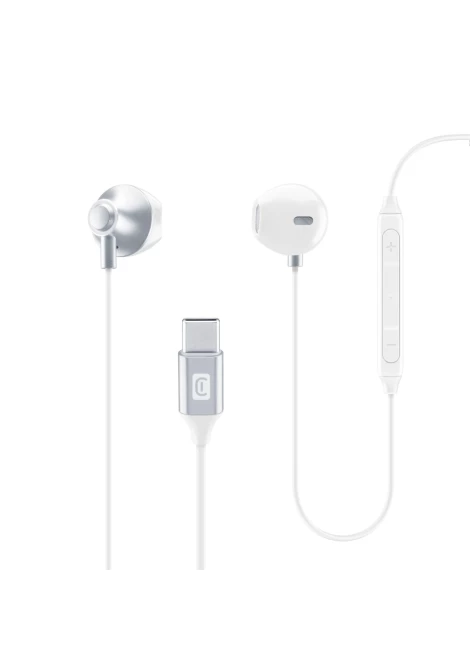 CELLULAR LINE 422379 Handsfree Ακουστικά Orbit με βύσμα Type-C Λευκά (490152)