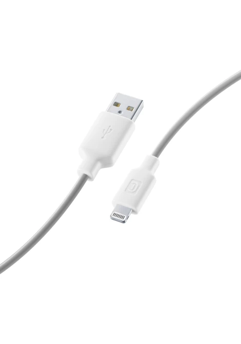 CELLULAR LINE 241338 USB Καλώδιο Συγχρονισμού και Φόρτισης Lightning για Apple (1m) Λευκό (490391)