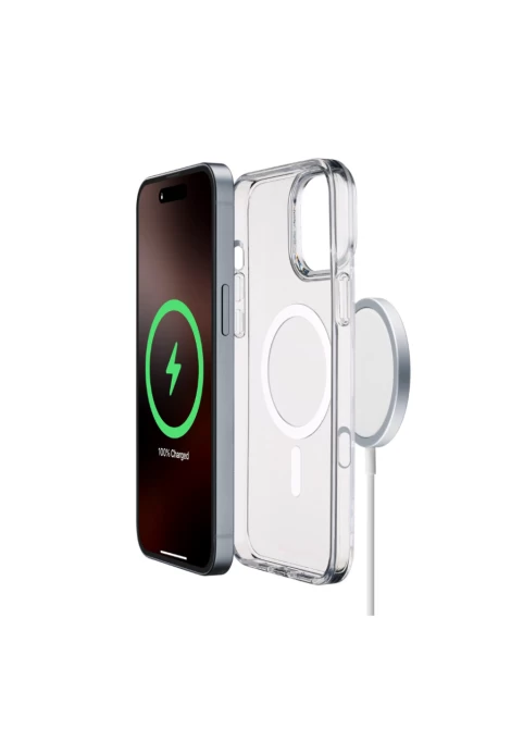 CELLULAR LINE 482847 Μαγνητική Θήκη Κινητού για Magsafe Φορτιστή iPhone 16 Pro Διαφανής (490848)
