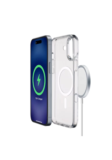 CELLULAR LINE 482700 Μαγνητική Θήκη Κινητού για Magsafe Φορτιστή iPhone 16 Διαφανής (490849)