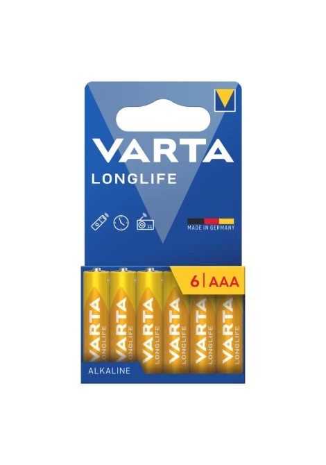 VARTA 4103 συσκ.6 Αλκαλική Longlife AAA (120340)