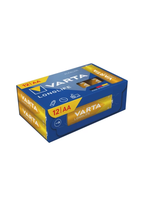 VARTA 4106 συσκ. 12 ΑΛΚΑΛΙΚΗ LONGLIFE AA (120345)