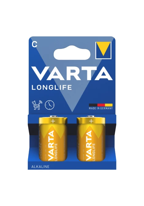 VARTA 4114 συσκ. 2 ΑΛΚΑΛΙΚΗ LONGLIFE C (120348)