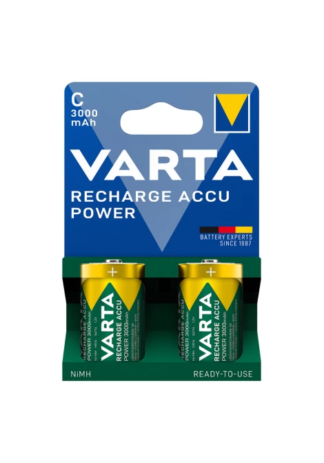 VARTA ΕΠΑΝΑΦΟΡΤΙΖΟΜΕΝΗ 3000mAh συσκ.2 C (128024)
