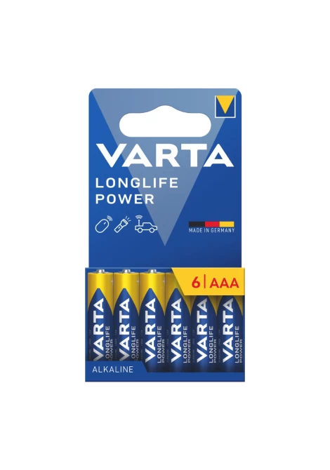 VARTA 4903 συσκ.6 ΑΛΚΑΛΙΚΗ LONGLIFE POWER AAA (127015)