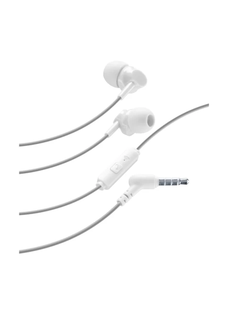 CELLULAR LINE Handsfree Ακουστικά Style Color με βύσμα 3,5mm Λευκά (490373)