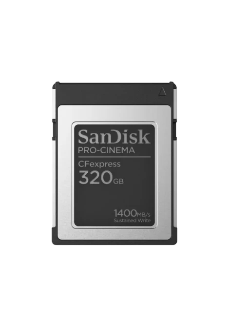 SanDisk PRO-CINEMA CFexpress Type B Card 320GB, 1700MB/s Read, 1500MB/s Write, 1400MB/s min sustain (531629)