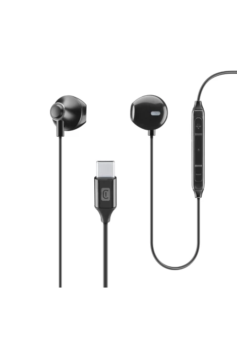 CELLULAR LINE 422386 Handsfree Ακουστικά Orbit με βύσμα Type-C Μαύρα (490150)