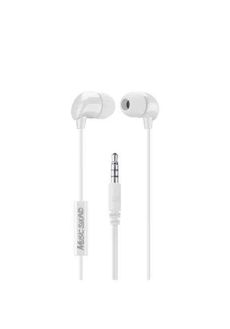 CELLULAR LINE 359798 Handsfree Ακουστικά Music Sound In-Ear με βύσμα 3,5mm Λευκά (490179)