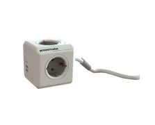 Allocacoc PowerCube Extended 2 USB Πολύπριζο 4 Θέσεων (25.198)